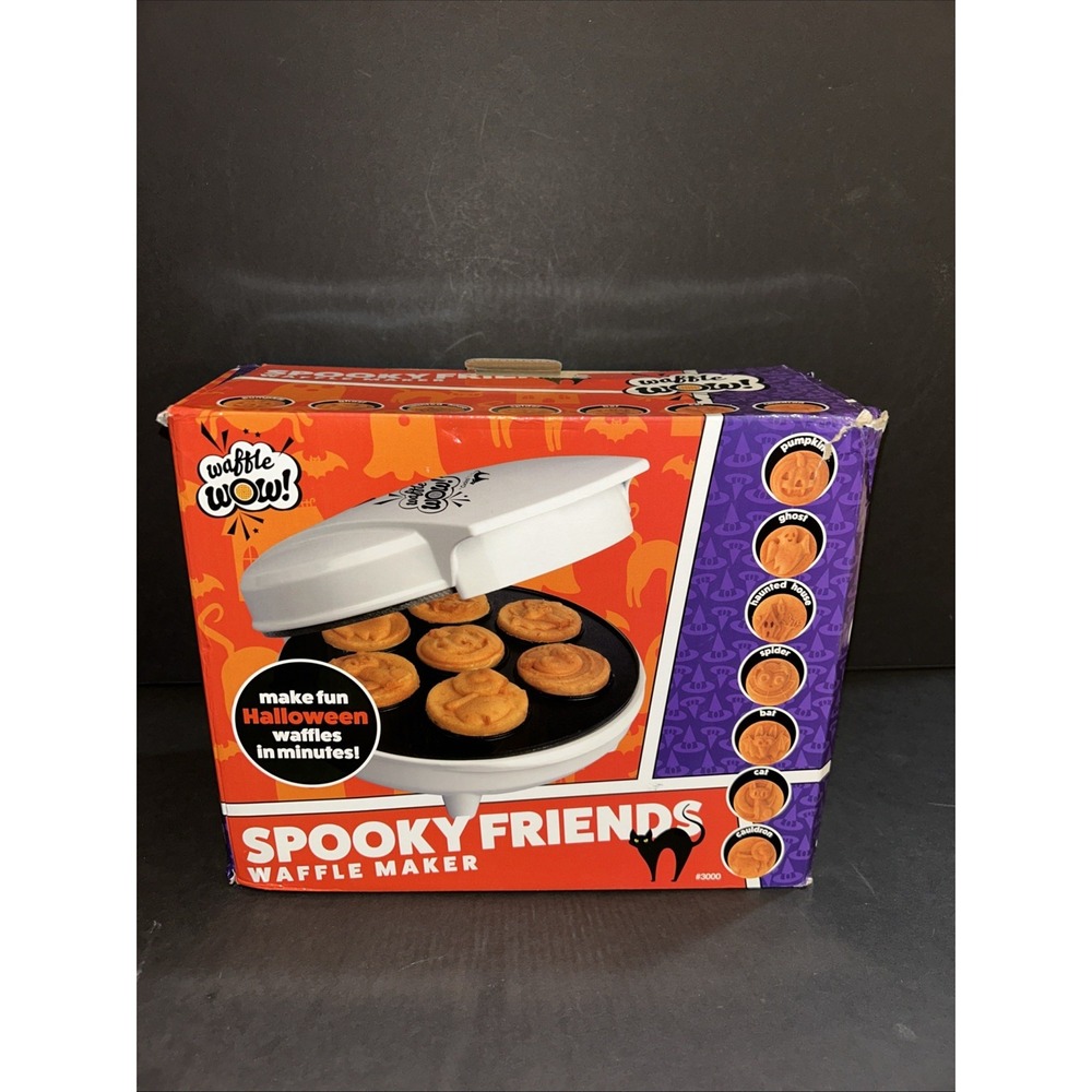 Waffle‎ Wow Halloween Waffle Maker - 7 Designs - Electric Nonstick Waffle Iron